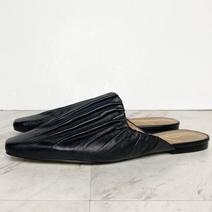 New! Sam Edelman Cecilia Black Leather Flat Mule 9M